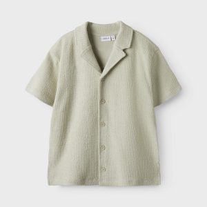 Name it zomer t-shirt S/S jongens - taupe - Nkmhivaj