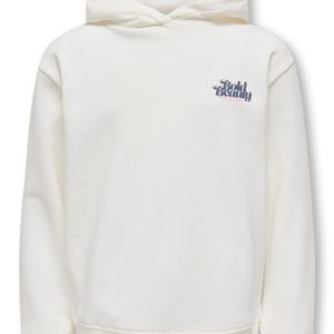 Kids ONLY winter hoodie meisjes - wit - KogHollylife - loose fit