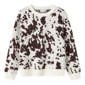 Name it winter sweater meisjes - bruin - oversize fit, gebreid - NkfOrkide