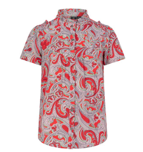 Indian Blue Jeans Meisjes blouse paisley - Soft rood