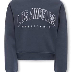 Kids ONLY winter sweater meisjes - blauw - KogSweat - loose fit