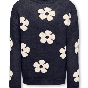 Kids ONLY winter sweater meisjes - blauw - KogNaja - regular fit, gebreid