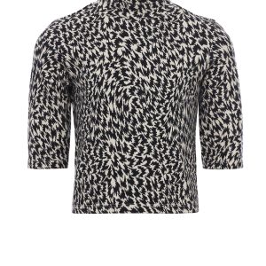 LOOXS 10sixteen Meisjes top jacquard - Antraciet stippen