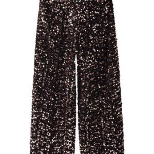 Name it winter broek meisjes - bruin - wide, straight fit - NkfRunica