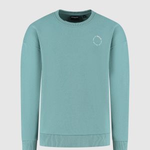 Ballin winter sweater jongens - groen - cirkel logo