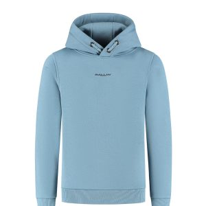 Ballin winter hoodie jongens - blauw/grijs - logo