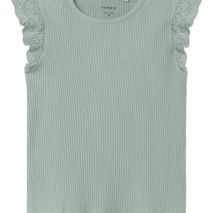 Name it zomer top S/S meisjes - blauw grijs - Nkfhalina