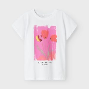 Name it zomer top meisjes - wit - Nkffabiala