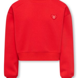 Kids ONLY winter sweater meisjes - rood - KogEvelisa - cropped fit