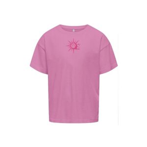 Kids ONLY zomer top S/S meisjes - box fit - fuchsia, roze paars - Kogruth