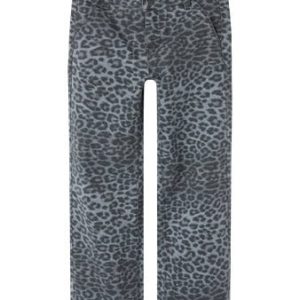 Name it winter broek meisjes - grijs - wide leg fit - NkfRose