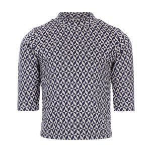 LOOXS 10sixteen Zomer top meisjes jaquard - Geomatric paars/grijs