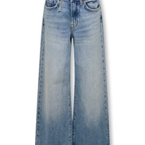 Kids ONLY winter jeansbroek meisjes - blauw - KogBroome - wide leg fit